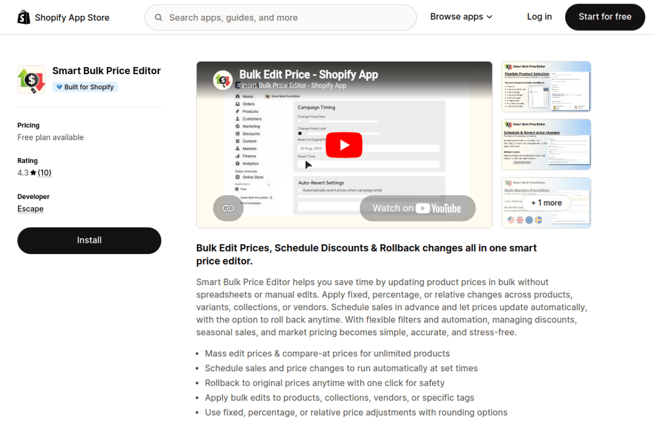 Smart Bulk Price Editor